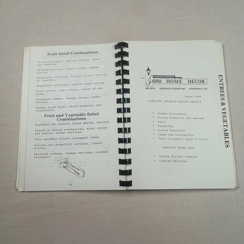 Vintage 1986 Symphony of Cooking 20th Annual Gourmet Day Spiral Cookbook Tabbed